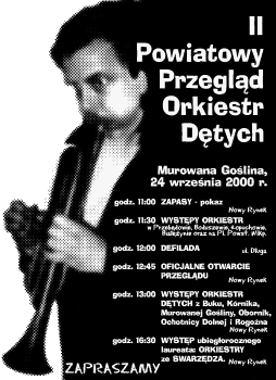 Plakat zapraszający na imprezę